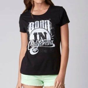NWOT Fox Racing Women's Prime Crew Black T-Shirt